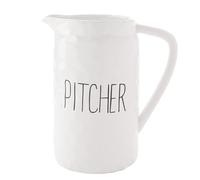 Widdop and Co Hestia Ensemble de service en dolomite blanche - Pichet 22 cm x 20 cm x 13 cm - Vaisselle contemporaine et élégante - Jolie idée cadeau pour pendaison de crémaillère