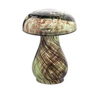 Widdop and Co Hestia Vase Ornement en Verre Champignon Petit 10cm x 8cm x 8cm Charmante Design Couleurs Terreuses Vase Décoratif pour Maison Salon Décor Automne