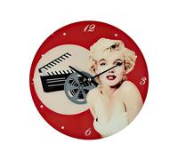 Widdop and Co Marilyn W9726 Horloge murale en verre