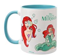Widdop and Co. - Mug Ariel La Petite Sirène de Disney - Bleu/Blanc Thé & Café en grès émaillé Icônes et méchants - Produit sous licence officielle Disney (325 ml).