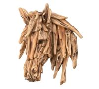 Widdop and Co. Naturecraft - Collection bois flotté - Effet bois autoportant tête de cheval - Décoration murale - Articles ménagers pour les amoureux des animaux et les amateurs de faune.