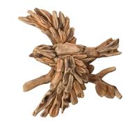 Widdop and Co. Naturecraft - Collection bois flotté - Statue d'oiseau en vol effet bois - Décoration murale - Articles ménagers pour les amateurs d'animaux et les amateurs de faune.