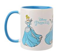 Widdop and Co. - Tasse Cendrillon Disney - Tasse à thé bleu/blanc, tasse à café en grès émaillé - Produit sous licence officielle Disney (325 ml).