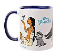 Widdop and Co. - Tasse Disney Pocahontas - Tasse violet/blanc en grès émaillé avec icônes et méchants - Produit sous licence officielle Disney (325 ml).