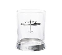 Widdop and Co Verre à whisky en métal sous licence officielle Royal Air Force RAF - Bomber Lancaster - Base gravée avec badge - Accessoire de vie pour homme, histoire et aviation - 330 ml