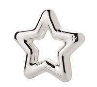 Widdop Bambino Hochet en forme d'étoile plaqué argent pour bébé - Cadeau pour fête prénatale, naissance, nouveaux parents, baptême - Comprend une boîte cadeau et une élégante pochette grise - Cadeau