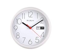 Widdop & Bingham - 5177W - Horloge Murale avec Jour de la Semaine - Diamètre 21cm - Blanc