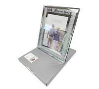 Widdop Bingham Cadre photo pour 60e anniversaire de mariage avec miroir en verre et strass