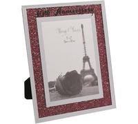 Widdop Cadre photo 40e anniversaire de mariage avec miroir rubis et strass rouge