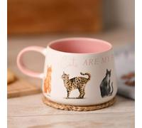 Widdop & Co. Mug en céramique - « Cats are My Favourite People » - The Wildlife by Ling Design - Tasse à thé et café élégante
