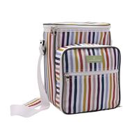 Widdop Country Living Ensemble de 4 sacs de pique-nique avec compartiment isotherme - 4 couteaux/fourchettes/cuillères, 4 assiettes, 4 tasses - Ensemble de pique-nique d'été élégant pour barbecue