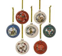Widdop Disney Bambi & Enchanted Forest Friends Lot de 7 boules de Noël pailletées