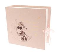 Widdop Disney Boîte à souvenirs pour bébé Motif Minnie Rose et doré