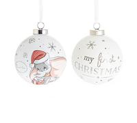 Widdop Disney Boule de Noël en céramique Motif Dumbo 80 mm