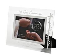 Widdop Faith and Hope Cadre photo en verre pour première communion - 10,2 x 15,2 cm - Cadre photo religieux et commercial