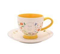 Widdop Love Life Tasse et soucoupe en céramique Motif floral