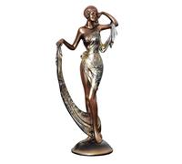 Widdop Silhouette Collection Figurine de femme debout sur socle Bronze