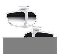Wide Angle Car Auxiliary Mirror, 1 Pair Reversing 360° Blind Spot Mirrors, Adhesive Mount Multi-Sided Rear View Glass, Compact Ideal for Enhanced Driving Safety and Expanded Side Visibility
