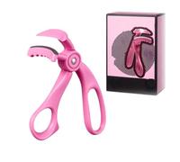 Wide-Angle Eyelash Curler with Comb, Frameless Curler Suits (Pink) | Frameless wide-angle curler curls and separates lashes in one step with a soft silicone pad and ergonomic grip for daily use