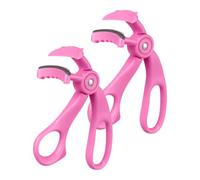 Wide-Angle Eyelash Curler with Comb, Frameless Enchinador de PestañAs (Pink*2)