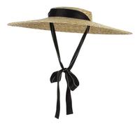 Wide Brim Sun Hat Femmes, Hat de Paille Vintage léger pour l'été de la Plage en mer