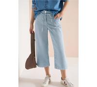 Wide Flared Leg Jeans à rayures