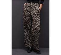 Street One Pantalon Leg Leo pour Femme 3717025, Silk Brown, 40W / 30L