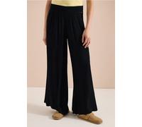 Wide Leg Pantalon avec structure crêpe
