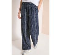 Wide Leg Pantalon Loose Fit à rayures