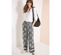 Wide Leg Pantalon Loose Fit avec imprimé