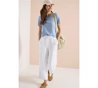 Wide Leg Pantalon Loose Fit en mélange de lin