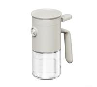 Wide Mouth Oil Sprayer 150ml Easy Refill Glass(White) | Leak- pour proof pump, fine even pour mist, glass body, PP ABS silicone, air fryer safe