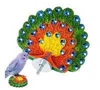 Wide Perch: The Bird Perch Features a Generously Wide Flat Standing Area, a | Wide Perch: The bird perch features a generously wide flat standing area, allowing several parrots to perch at once and remov