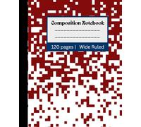 Wide Ruled Marble Composition Notebook: Perfect for Writing, Journaling, and Daily Organization | 120 Pages | 7.5 x 9.25 | School Supplies