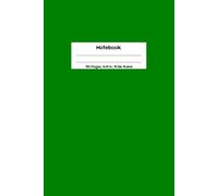 Wide Ruled Notebook: 100 Pages, 6x9 Lined Journal for School, Work, or Personal Writing (Green)
