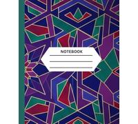Wide Ruled Notebook: 110 pages - Geometrical Design Ruled note book for School or Home use