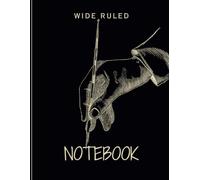Wide Ruled Notebook - 125 Lined Pages Large 8.5x11 for Kids Students Writing No Bleed Paper