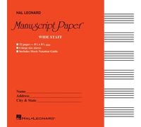 Wide Staff Manuscript Paper Red Cover Music Notebook With Large Staves And Music Notation Guide Hal Leonard Music Composition Book For Students And Professionals