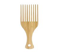 Wide Tooth Comb - 15.8cm Bamboo Wood | Organic Curly Hair, Anti