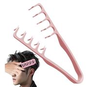 Wide Tooth Comb, Texture Grooming Tool, Curly Hair Volumizing Accessory, Bangs Seam Covering Gadget, Women Hairdressing Salon Device, Unique Home Office Travel Daily Styling Equipment for Family Usage