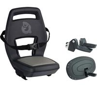 Widek siège enfant QIBBEL 6+ JUNIOR jusqu'à 35 kg noir pour porte-bagages incl. repose-pieds+plaques de protection