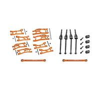 Widemaxx Kit de suspension en alliage d'aluminium 7075 pour traxas 1:16 Mini Maxx/Mini XRT VXL 3S Monster Truck Upgrades - Orange