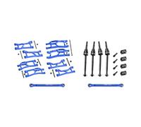 Widemaxx Kit de suspension en alliage d'aluminium 7075 pour traxas 1:16 Mini Maxx/Mini XRT VXL 3S Monster Truck Upgrades - Bleu