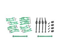 Widemaxx Kit de suspension en alliage d'aluminium 7075 pour Traxxas 1:16 Mini Maxx/Mini XRT VXL 3S Monster Truck Upgrades - Vert