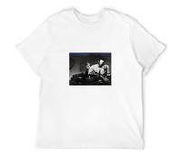 WIDER Donald Fagen T Shirt The Nightfly Vinyl CD Cover Shirt Top Short Sleeve T-Shirt White M