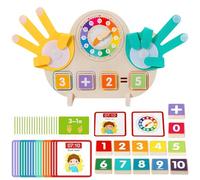WideSmart Jouets Montessori Mathématiques,Jouets de Comptage en Bois pour Enfants 3 Ans,Apprendre a Compter Jouet Ajout & Soustraction pour Enfants Educatif pour Enfant de 3, 4,5,6 Et 7 Ans