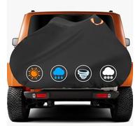 widesmile Housse de protection pour 3 vélos - Protection résistante au vent 600D pour porte-vélos avec revêtement en polyuréthane, convient pour attelage de voiture/porte-bagages arrière (210 x 116 x
