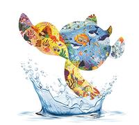 Widisun Partagez avec des animaux pour enfants 136 pièces - Puzzle pour enfants - Puzzle éducatif - Cadeau pour enfants de 4 5 6 7 8 9 10 ans