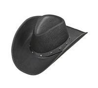Widmann 01101 Chapeau de Cowboy avec Rivets pour Adulte Noir