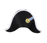 Widmann 01126 Chapeau de napoléon, pour Adultes, Noir